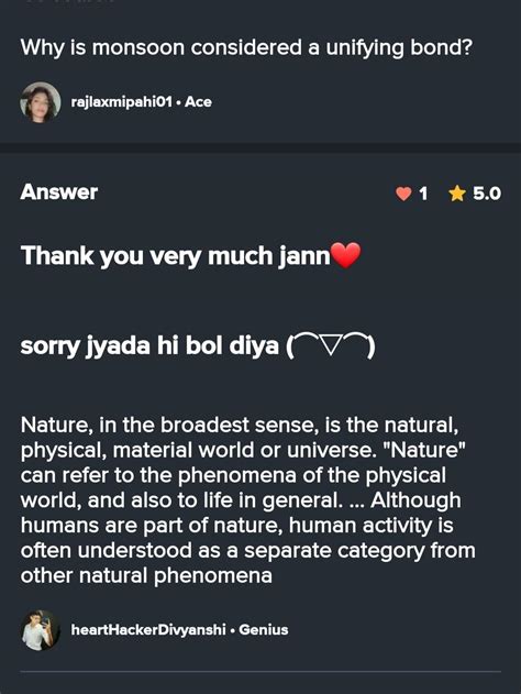 Of course Why is monsoon considered a unifying bond? - Brainly.in
