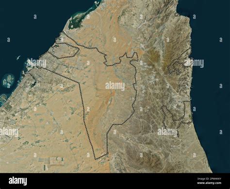 Sharjah, emirate of United Arab Emirates. High resolution satellite map Stock Photo - Alamy - map of sharjah united arab emirates