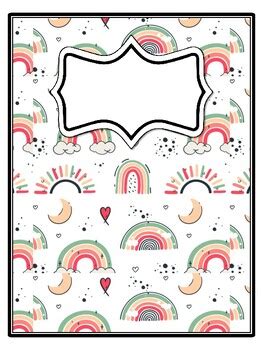 4 Fairy Tales Binder Covers and Spines school resource by Swati Sharma