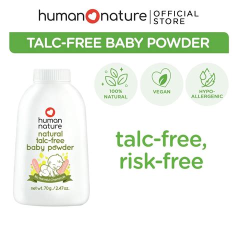 Human Nature Talc-free Baby Powder 70g (No Harmful Chemicals) | Shopee ...
