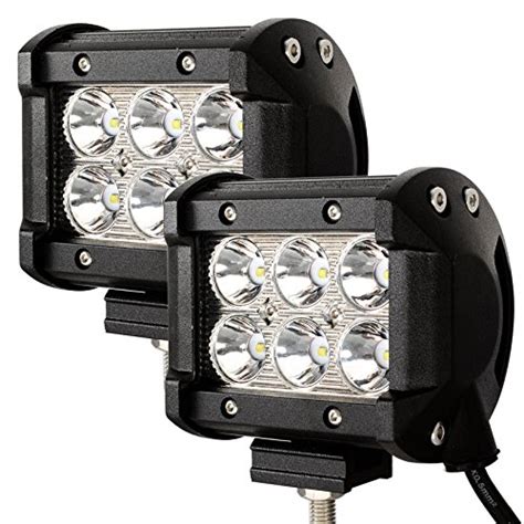 Buy STANSEN 2 Pack 18W 4in Heavy Duty Off Road LED Light Bar Fog ...