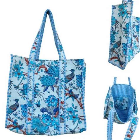 TOTE HANDBAG - Cotton Quilted Handbags Manufacturer from Jaipur