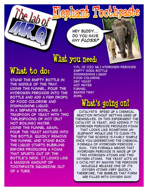 Image result for Science Fair Ideas Devils Toothpaste