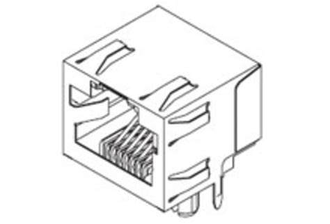 44620-0001 Molex | Molex 44620 Series Female RJ45 Connector, Through ...