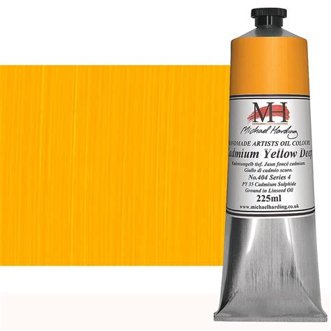 Michael Harding Oil Color - Cadmium Yellow Deep, 225ml Tube | Jerry's ...