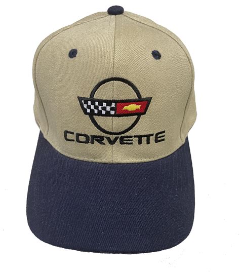 Chevy Corvette Hat - C4 Fine Embroidered Vette Cap - Chevy Corvette Hats Caps