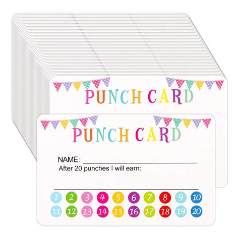 Printable Reward Punch Card Play With Cmyk Free Printables - Free Word ...