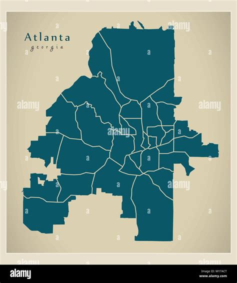 Map Of Atlanta Georgia Suburbs