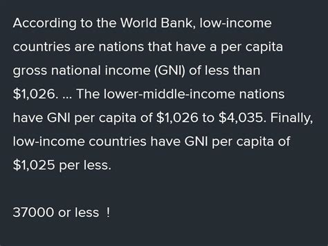 what is the per capita income of low income countries₹ 35000 or less ...