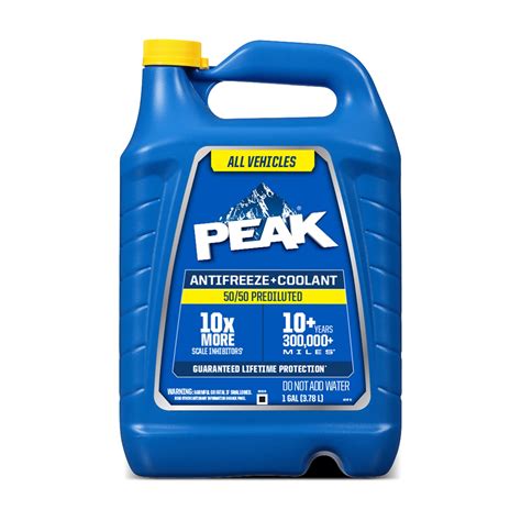 PEAK Antifreeze, 50/50 Coolant, Extended Life, Scale and Corrosion ...