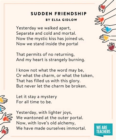 Best Poems About Friendship for Students of All Ages
