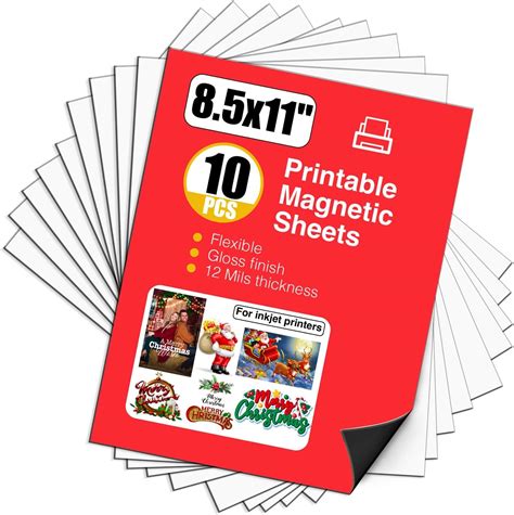 Amazon.com : Thaibear Printable Magnetic Sheets 8.5x11 Inch Inkjet, 15 ...