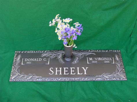 Personalized Grave Marker with Flower Vase | Headstones, Grave marker ...