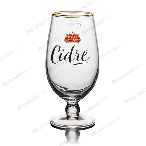 Stella Artois Cidre Cider Chalice Glass - Pint/20oz - GarageBar