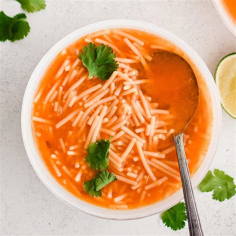 Sopa de Fideo (Mexican Noodle Soup) - The Forked Spoon