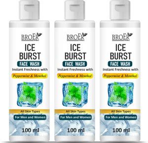BROER Instant Freshness & Fairness | Icy Cool | Ice Burst Face Wash ...