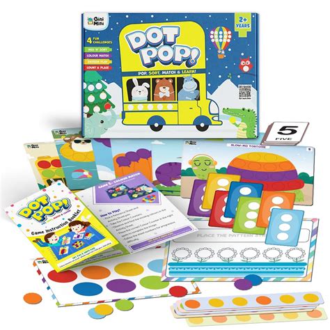 GiniMini DOT POP! Activity Kit for Kids 2–5 | 150+ Elements | Colour ...