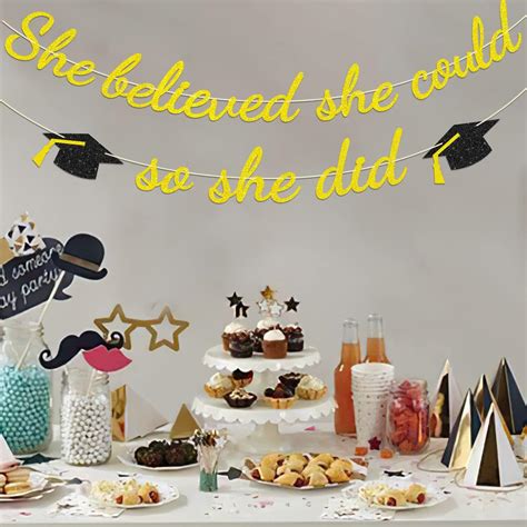 Buy DIDO Graduation Party Decorations 2022, Gold Glitter Graduation ...