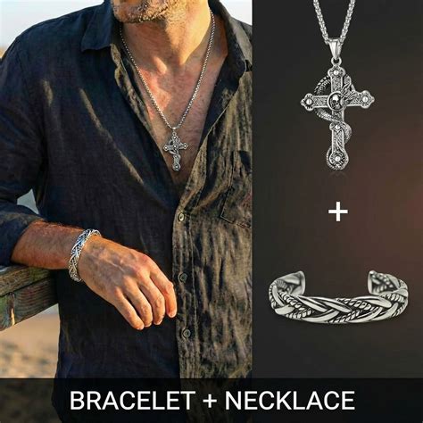 Buy Now Premium SS Pendant/ Necklace - Combo Cobra Cross Pendant × ...