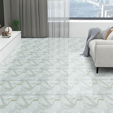 10-Piece Marble Effect Self Adhesive Flooring Tiles