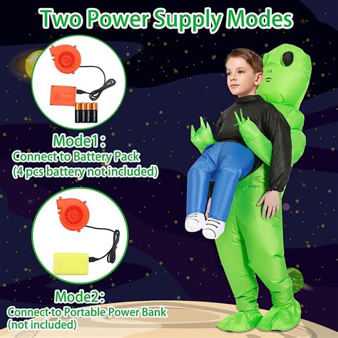 Buy ZIZWO Inflatable Costumes Alien for Kids/Teens, Inflatable Alien ...