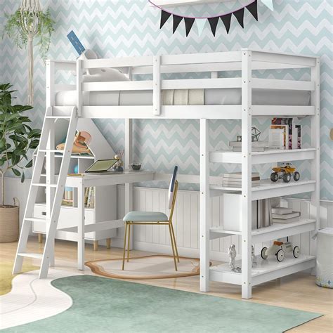 Jordan Twin Loft Bed With Desk at Terry Greene blog
