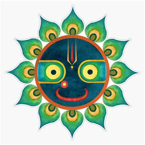 Jagannath Mandala - Lord Of The Universe Sticker | Ubuy India