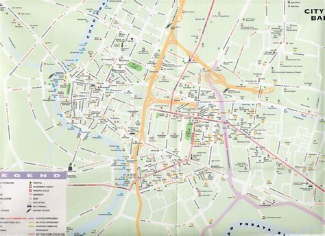 Complete Bangkok Thailand Street Map for Visitor | About BTS Bangkok ...