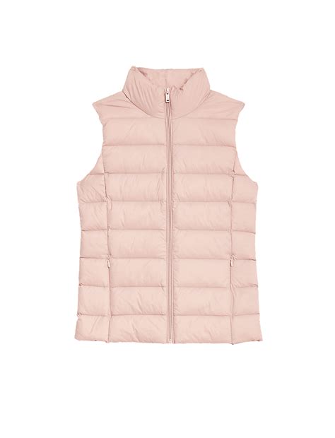 Buy Feather & Down Quilted Packaway Puffer Gilet at Marks & Spencer