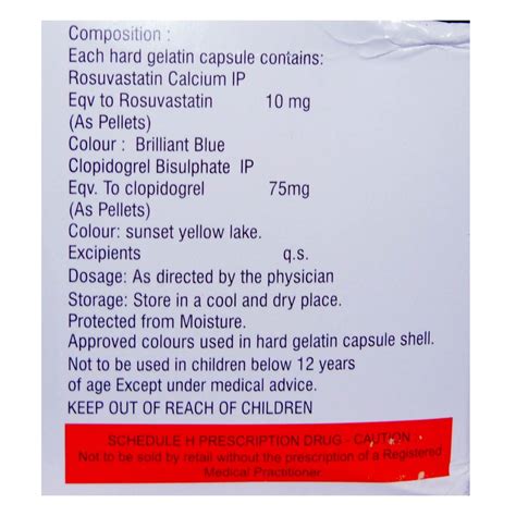 Rosumac CV 10 Capsule | Uses, Side Effects, Price | Apollo Pharmacy