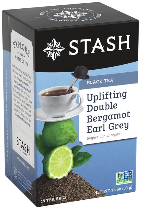 Stash Double Bergamot Earl Grey Black Tea Bags - 18 CT - Walmart.com