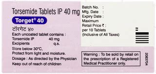 Torget 40 MG Tablet: Uses, Side Effects, Price & Substitutes