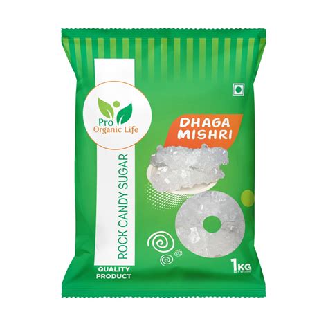 Pro Organic Life Dhaga Mishri (1 kg) - Rock Sugar - Thread Mishri ...