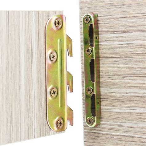 4 Set Bed Rail Brackets-Bed Frame Hardware for Wood Bed Frame ...