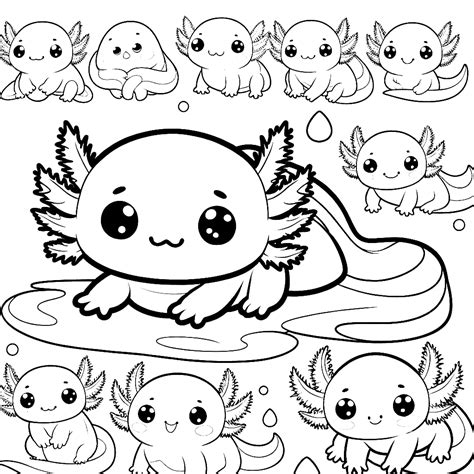 Axolotl Coloring Pages 35 - Coloring Pages Gem