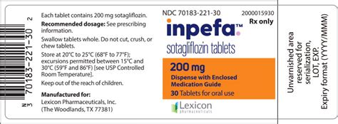 INPEFA (sotagliflozin) Tablets Supplier Cost Price In India