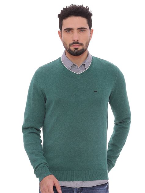 Buy Basics Men Green Pullover - Sweaters for Men 16330646 | Myntra