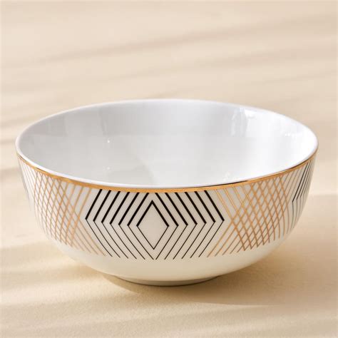 Buy Blanco Bone China Printed Cereal Bowl - 600ml from Home Centre at ...