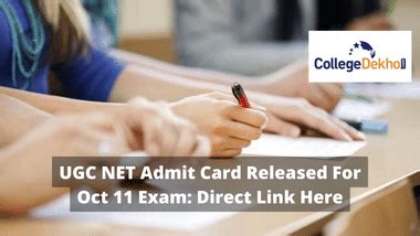 UGC NET Admit Card Released For Oct 11 Exam: Get Direct Download Link ...