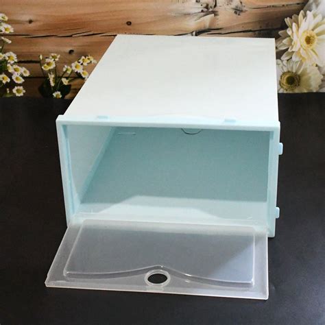 1 Layer Plastic Shoes Storage Box, Stackable Shoe Storage (1 pc ...