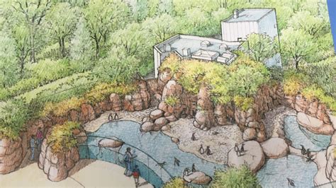 Construction activity for Mesker Park Zoo's penguin exhibit underway