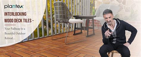 Plantex Tiles for Floor-Interlocking Wooden Tiles/Garden Tile/Quick ...