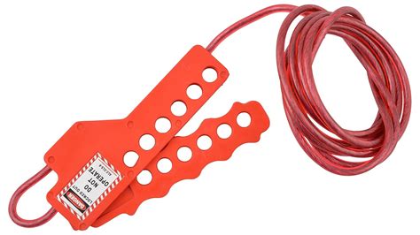 Asian LOTO adjustable cable LOCKOUT with Non - conductive Cable, 11.5 ...