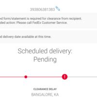 Fedex — 1. a specialized form/statement is required for clearance from ...