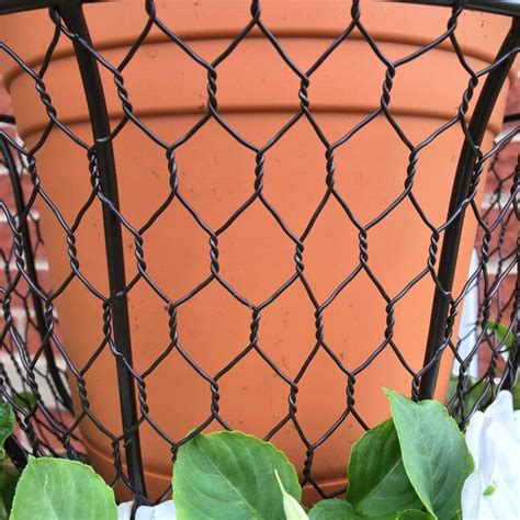 Patio Life 12-in W Brown Metal Hanging Planter 53304 at Lowes.com