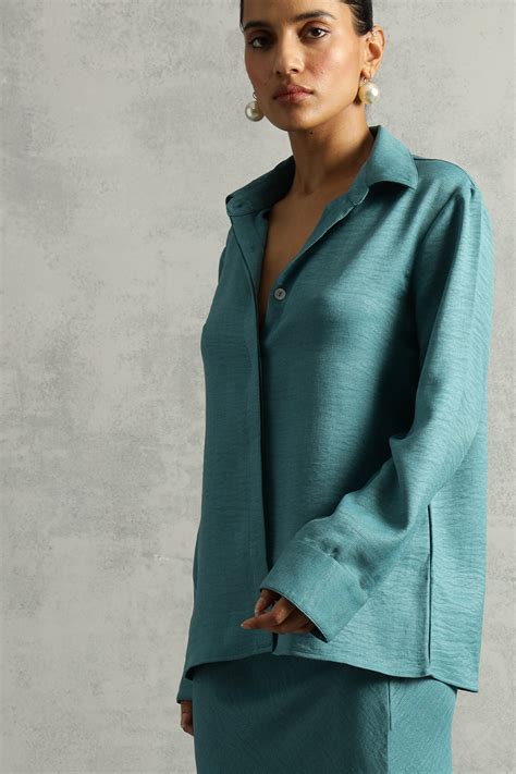 Irene Shirt : Teal – OZiSS