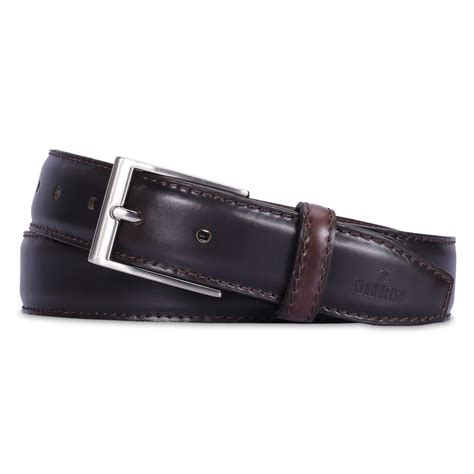THE CLOWNFISH Men's Genuine Leather Belt - Dark Brown (Size-40 inches ...