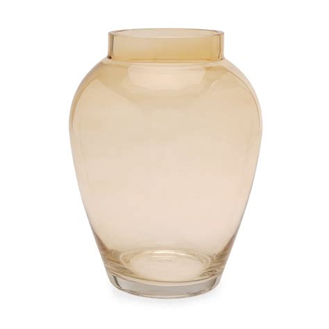 Shop Gold Rounded Clear Glass Vase - Large - at Best Price Online in India
