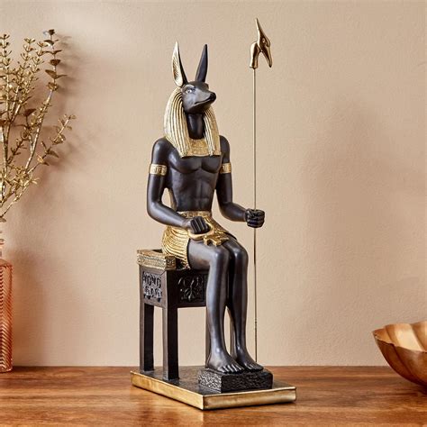 Buy Home Centre Jaguar Polyresin Egyptian Sitting Anubis Figurine ...