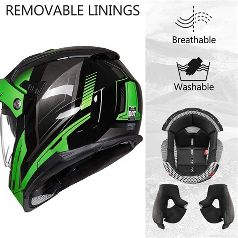 ILM Off Road Motorcycle Dual Sport Helmet Full Face India | Ubuy